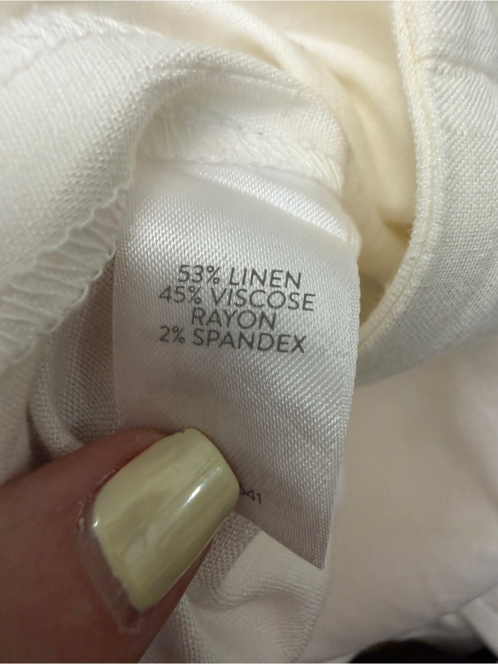 J Jill Linen stretch pant - size small petite - white - Picture 5 of 10